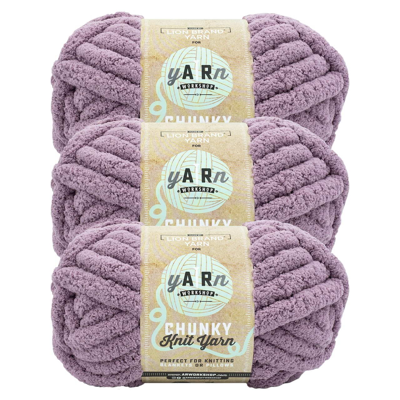 3 Pack Lion Brand® Yarn Workshop Chunky Knit Yarn